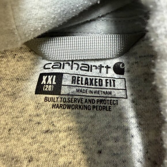 Carhartt Women’s Clarksburg Logo Sweatshirt XXL Heather Gray EUC - Picture 6 of 10